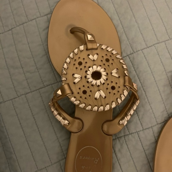 Jack Rogers | Shoes | Gold Jack Rogers Jelly Sandals | Poshmark